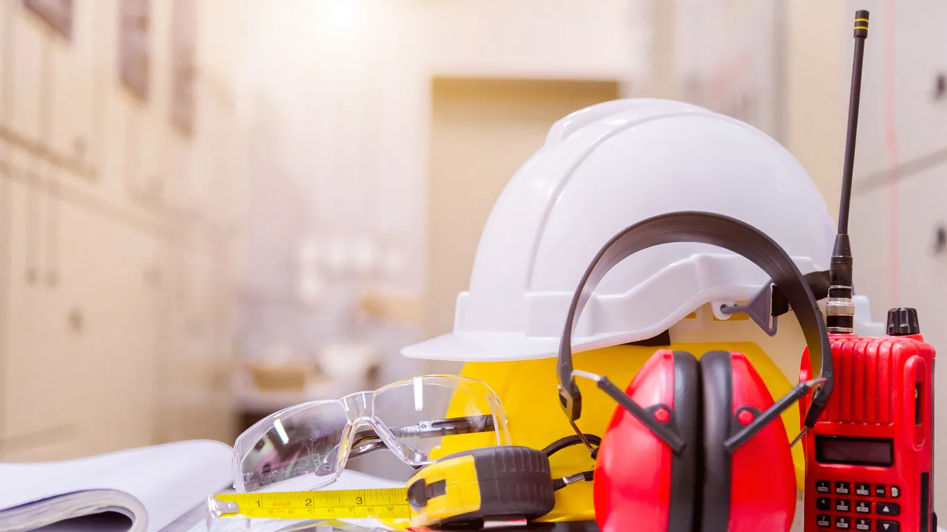 BTP personal protective equipment: helmets, goggles, hearing protection