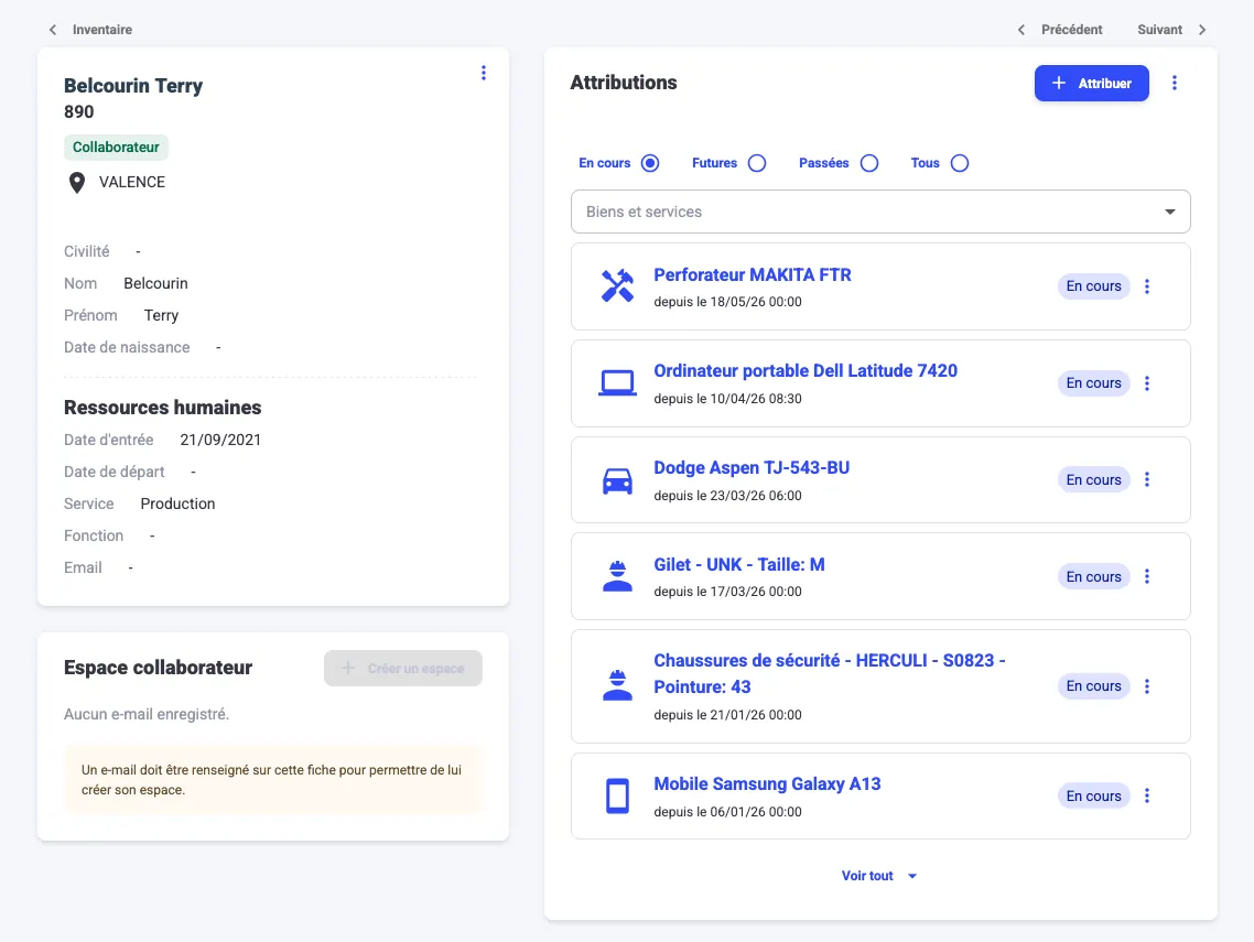 Espace collaborateur Fleezy